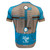 Teal Stripe Greater Allegheny Passage Cycling Jersey Back View