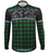 Aero Tech Long Sleeve Brushed Fleece Lumberjack Cycling Sprint Jersey Green Front View