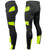 Men's Safety Yellow All Day Cycling Fleece Tights Side and Back View
