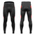 Men's All Day Red Cycling Fleece Tights Front and Back View