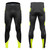 Men's All Day Safety Yellow Cycling Fleece Tights Front and Back View