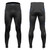 Men's All Day Navy Blue Cycling Fleece Tights Front and Back View