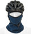 Teal Merino Wool Face Mask Helmet Front View