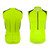 Men's Safety Yellow PRO Sleeveless USA Cycling Jersey Front and Back View