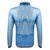 Lightweight Packable Cycling Jacket in Light Blue Back View