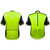 Men's Elite Colossal Big Man Cycling Jersey in Safety Yellow Front and Back View