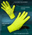 High Visibility Safety Yellow Lightweight Silicone Palm Full Finger Cycling Glove Features