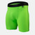 Aero Tech Performance Underwear Lime Green Off Front View Shorts|bright green|primary