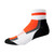 Aero Tech Coolmax Orange and White Quarter Crew Socks