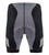 Men's Silver and Black Elite Padded Cycling Shorts Back