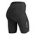 Black Elite Padded Cycling Shorts for Women with Chamois Pad View|mesh with black|back view