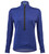 Women's Purple Long Sleeve Cycling HeatherTech Fleece Pullover Front View