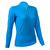 Women's Royal Blue Brushed Fleece Long Sleeve Cycling Jersey|royal|primary