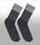 Venture Merino Wool Cycling Sock in Charcoal Flat View