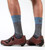 Venture Merino Wool Cycling Sock in Blue with Shoes