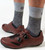 Venture Merino Wool Cycling Sock in Charcoal with Shoes