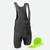 Men's 3D Gel Padded Black Bike Bib-Shorts with Chamois Pad