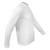 Men's White Eclipse Sun Protection Cycling Shirt Side View