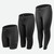 Plus Size Women's Liddy Noir USA Black Cycling Tights, Capris, and Shorts