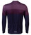 Men's Purple Zenith Long Sleeve Cycling Jersey Back