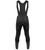 Men's Black All Day Stretch Fleece Padded Cycling Bib-Tights Back View