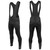 Men's Black All Day Stretch Fleece Padded Cycling Bib-Tights Full View