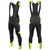 Men's Safety Yellow All Day Stretch Fleece Padded Cycling Bib-Tights Full View