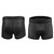Men's Shorty Padded Cycling Underwear Liner Bike Shorts Front and Back View