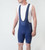 Men's Canyon Long Distance Cycling Navy Bib Shorts Model Front View