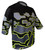 Men's Black and Safety Yellow Tectonic Plates MTB Jersey Off Front View