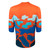 Men's Orange and Blue Tectonic Plates MTB Jersey Back View