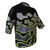 Men's Black and Safety Yellow Tectonic Plates MTB Jersey Off Front View