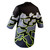 Men's Black and Safety Yellow Tectonic Plates MTB Jersey Off Back View