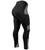 Women's Heathered Gray Luna Cycling Tights Off Back View