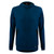 Teal Merino Wool Hoodie Front Hood Down