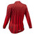 Women's Freedom Flag Lightweight Long Sleeve Bike Jersey Off Back View
