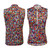 Women's Kaleidoscope Print Sleeveless Cycling Jersey Front and Back View
