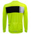 Men's Safety Yellow Block Lightweight Sun Protection Long Sleeve Jersey Back View