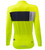 Women's Safety Yellow Block Sun Protection Long Sleeve Classic Jersey Back View