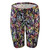 Motion Wild Print Peace Print Bike Short Front View