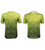 Men's Green Glass Active Performance T-Shirt Front and Back View