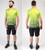 Men's Green Glass Active Performance Shirt Model Front and Back View