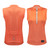 Women's Coral Orange Thrive Lightweight Sleeveless Cycling Jersey Front and Back View