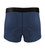 Men's Navy Blue High Performance 3-inch Inseam Padded Cycling Boxer Briefs Back View