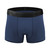 Men's Navy Blue High Performance 3-inch Inseam Padded Cycling Boxer Briefs Front View