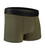 Men's Olive Green High Performance 3-inch Inseam Unpadded Athletic Boxer Briefs|green|primary