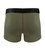 Men's Olive Green High Performance 3-inch Inseam Unpadded Athletic Boxer Briefs Back View