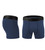 Men's Navy Blue High Performance 5-inch Inseam Padded Cycling Boxer Briefs Side and Front View