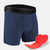 Men's Navy Blue High Performance 5-inch Inseam Padded Cycling Boxer Briefs|navy|primary