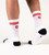 Red Classic Kruzer Thick Padding Athletic Socks Model View